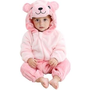 Onesiekostuum Voor Babydieren - Unisex Cartoon Babydierenkostuums | Cartoon Dieren Outfit Eendelige Rompertjes Voor Kinderen | Dierenkostuum Met Capuchon Voor Kinderen