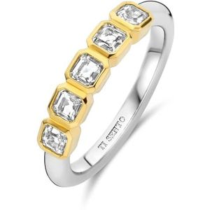 TI SENTO MILANO Trouwring voor dames, 925 zilver, zirkonia, Sterling zilver, Zirkonium