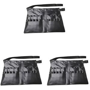De Zak Multi Zakken van de Make-upborstel met de Riem van de Kunstenaarsriem, 3 set (zwart), 37x27.5cm, als beschrijving