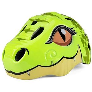 Kinderen Veiligheid Fietshelm met Achter LED Licht 3D Dieren Cartoon Dinosaurus Helm voor Schaatsen Scooter Fiets Meisjes Jongens Geschenken