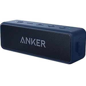 Anker Soundcore 2, 12W Dual-Driver, Portable Bluetooth Speakers for Daily Use, and Wireless, Extended Battery Life, 24-Hour Playtime, IPX7 Water Resistant, Built in Mic, 66 ft Bluetooth Range-Indigo