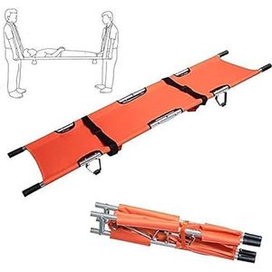 Medische Vouwende Brancard, Draagbare Brancard van het Noodsituatie Medische Geduldige Vervoer Brancard, Vier Vouw Brancard met Handvatten