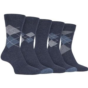 Farah - pak van 5 Mannen bont punten / uni/gestreept / geruit patroon business sokken