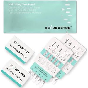 2x Accudoctor Multi Drugtests 10 Drugs in Urine amfetamine cocaïne THC cannabis 50 thc thc drugstest ecstasy thc test thc twix thc drog test kit strips met meth testing homekit drugstesten