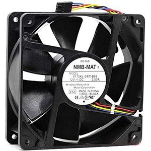 Cooling Fan NMB 4715KL-04W-B86, Server Cooler Fan NMB 4715KL-04W-B86 12V 2.5A, Inverter Cooling Fan voor 120x120x38mm 4wire