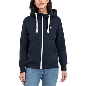 DEPROC - FinjaCMYK II - Capuchonsweatvest - Navy - Zachte Fleecejack met Kangoeroezak