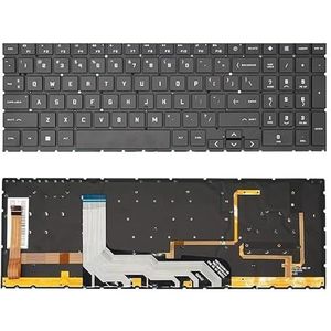 US Laptop Toetsenbord voor HP voor OMEN 15-EK 15-EK0xxx 15z-ek 15-EK0010CA TPN-Q236 Q265 Verlicht AMD(US White Backligh)