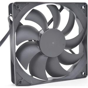 F121225SL Stille, krachtige 12 cm V PWM-ventilator: EVERFLOW 12025 (800-1800 tpm, 4-draads) temperatuurgecontroleerde behuizing/CPU-koeler