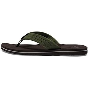 Quiksilver Molokai Layback sandalen voor heren, Brown Brown Green, 43 EU