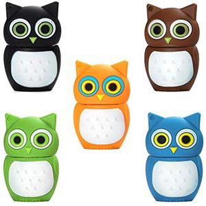 16GB Schattige USB-sticks 5 Stuks, BorlterClamp USB Geheugensticks met Schattige Gekleurd Uil Model, Cadeau voor Studenten en Kinderen