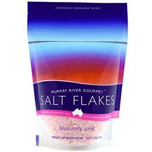 Murray River Salt Flakes Naturally Pink, 150 gm Pouch