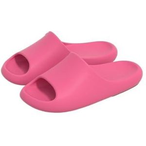 Slippers, Comfortabele dames zomerse binnensandalen pantoffels for thuis - ademend lichtgewicht ontwerp,voor dames en heren(Red,40 EU)