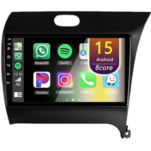 Android Radio voor Kia Cerato 3 K3 2013-2016, 9 inch Touchscreen Autoradio met Wireless CarPlay Android Auto Bluetooth WIFI(RHD,8Core(8+256GB))