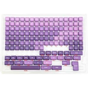 QPSJXN Profiel MOA PBT KeyCap Set 134 voor mechanische gaming-toetsenborden MX 5-zijdig sublimatieontwerp (EN BOX M134-P)