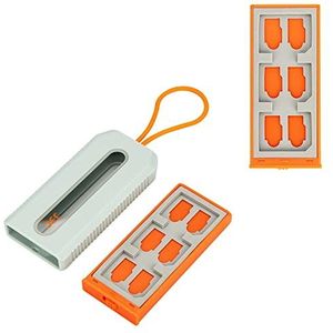 JJC 6 SD-kaart + 12 TF-kaart Geheugenkaart Case Houder, Anti-Shock, Draagbaar, Reizen, Organiseren en Beschermen van Geheugenkaarten