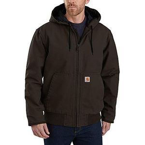 Carhartt Men's Active Jacket J130 (Regular and Big & Tall Sizes), Dark Brown, Medium
