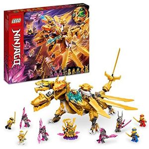 LEGO 71774 NINJAGO Lloyds Gouden Ultra Draak Speelgoed Set met 9 Actiefiguren, Waaronder Kai en Zane, Origineel Verjaardagscadeau voor Kinderen