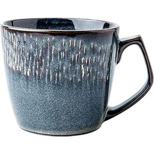 cups Ovenwissel keramische koffiemok en lepelset XL 600ML magnetronbestendige ontbijtmok koffiekop multifunctionele drinkmok koffie (Color : Mug)