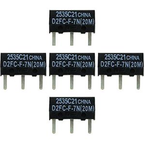 IT-Services Irro 5 x D2FC-F-7N(20 m) microschakelaar reparatieset/reparatieset geschikt voor muizen van Logitech, Razer, Roccat, SteelSeries en meer