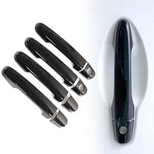 Voor T&oyota Voor Mark II x110 2001-2007 Gloss Black Chrome Auto Deurgreep Cover Trim Styling Accessoires Stickers: