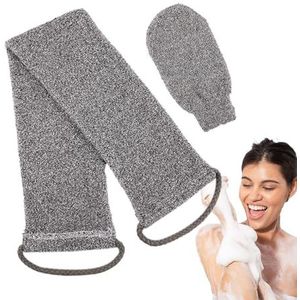 Luffa Rug Scrub Scrub - Natuurlijke Luffa Spons | Loofah Rug Scrub Met | Waterabsorptie Loofah Exfoliërende Rugreiniger | Loofah Spons Kussen voor Vrouwen