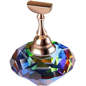 Tvoip 1Pcs Magnetische Nail Houder Praktijk Training Display Stand Acryl Crystal Houders Legering Valse Nail Tip Salon Diy Manicure Gereedschap