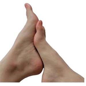 Siliconen voetmodel nep realistisch kan de bloedvaten zien nagel display Tarsel rubber manicure kunststof vrouwelijk TGJ36C(All bone,Right foot)