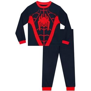 Marvel Miles Morales Pyjama, Spiderman Miles Morales Spiderpak Jongens Pyjama, Jongens Pyjamaset 92