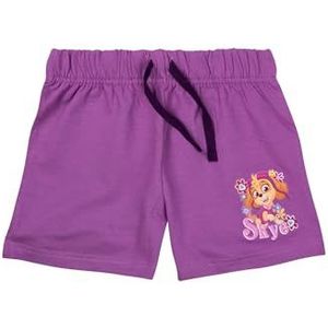 Paw Patrol Shorts voor meisjes - Skye korte kinderbroek hotpants paars, lila, 110-116