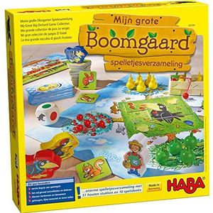 HABA Spel - Mijn grote Boomgaard - spelletjesverzameling (Nederlands)