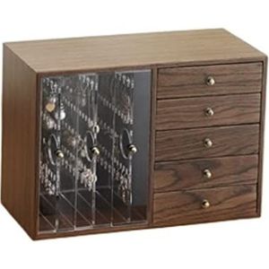 Sieradendoos Sieradenorganizer Houten Juwelendoos Voor Dames Meisjes 2 In 1 Enorme Sieradendoos Sieraden Opbergdoos Juwelendoos Sieradendoosje (Size : C)