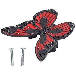 vlinderdeurklink, moderne vlinderknop minimalistisch voor kast(rood)