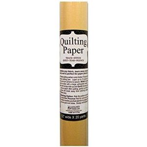 Golden Threads Quiltpapier - 30 cm breed x 20 meter lang: spoor, steek, quilt, scheur, sprong