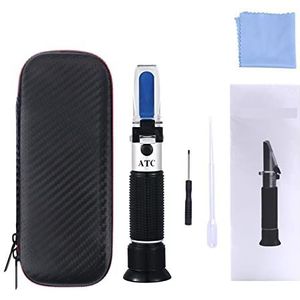 Handheld klinische medische refractometer ATC Serumeiwit urine Specifieke Gravity Meter Equipment Tool for ziekenhuislaboratorium(Leather Box)
