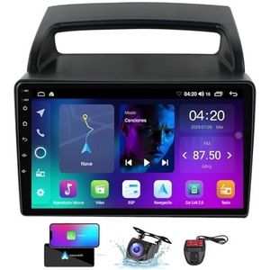 Android 13 GPS-Autoradio voor Kia Carnival VQ 2006-2014 9 inch Touchscreen met Bluetooth 5.0/SWC/FM RDS DAB+ Radio/Carplay Android Auto/DSP Video Stereo Speler + DVR Achtercamera(NF-1)