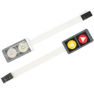 OUMIFAND 10 Stks 1 2 3 4 Key Button Membraan Schakelaar Matrix Array Toetsenbord Toetsenbord Controle Panel Pad DIY Kit (Kleur: 2 sleutel speciaal)