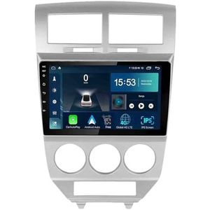 Android 14.0 2 Din Autoradio 9"" Touchscreen Auto Stereo voor Dodge caliber 2007-2014 met Draadloze Carplay Android Auto GPS navigatie AHD Omgekeerd beeld Stuurwielbediening(S-4(4G+64G))