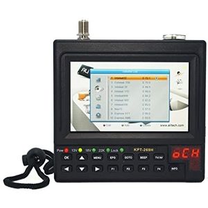 Satellietzoeker, digitale satellietsignaalzoeker, DVB-S2 Satfinder Digitale Satelliet TV Ontvanger Finder Meter MPEG-4 Modulator Full HD Satelliet Finder KPT 269H voor het aanpassen van satelliet-tv-d