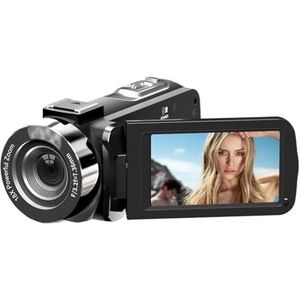 4K HD Professionele Digitale Camera Camcorder Met Afstandsbediening18X Zoom 42MP Fotografie 3 Inch Flip Screen Recor Heldere Gedetailleerde Beelden(With 64GB Card)