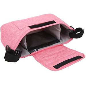 Wandelwagenhangtas, Lichtgewicht Kinderwagentas met Meerdere Compartimenten Oxford-doek met Grote Capaciteit voor Kamperen (roze)