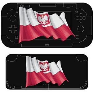 Polen staat vlag schattige huid sticker compatibel met Switch Console en Switch Lite Protector Skin Decal Cover