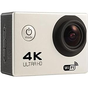 2.0"" H16-6S Actiecamera HD, 720p Waterbestendig DVR WiFi Sport Camera, Remote Control Action Dash Camera, Loop Noting Video Camcorder(Color:Silver)