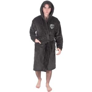 Arsenal FC heren ochtendjas gewaad capuchon fleece OFFICIËLE voetbal cadeau, Grijs, M