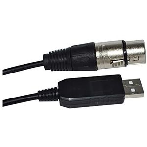 FTDI FT232RL USB NAAR RS485 3PIN 3P DMX512 DMX 512 XLR FEMALE CONVERTER KABEL FIT Compatibel Met FR/EEST/YLER STAGE CONTROLLER KABLE (Size : 3m, Color : Color D)