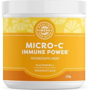 Vimergy Micro-C Sterke Weerstand, 139 Doseringen – Vitamine C 1000mg – Gebufferd Vitamine C-Poeder – Ondersteunt Immuunsysteem en Zenuwen – Glutenvrij – Veganistisch, 250g