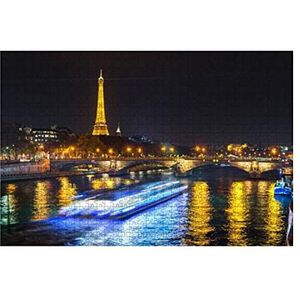 Puzzel 1000 stukjes boot Eiffeltoren Parijs houten puzzelspeelgoed familiespellen 1000 stukjes puzzel grote puzzels tradities puzzelsets decompressie