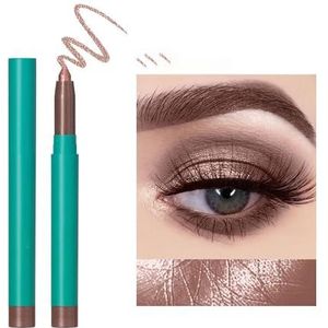 Oogverlichter Shimmer Liggende zijderupspen Ultrafijne verhelderende glitter Oogschaduw Potlood Eyeliner Waterdicht 1 stuk (Size : 4)