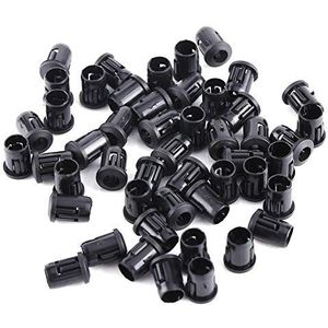 Lampvoet Diode Houder, 50 stuks Plastic Zwarte LED Houder Lichtgevende Diode Houder Clip Bezel Mount Nuttig(5mm)