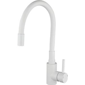 Rvs Keukenkraan Aanrecht Kraan Flexibele Slang Tap Warm Koud Water Sink Mengkraan A1114W-T2 G1/2