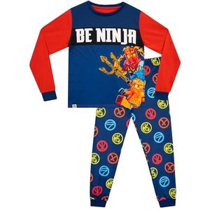 LEGO Ninjago Pyjama Jongens | Jongens Pyjama Sets Met Lange Mouwen | Ninjago Kleding Voor Jongens | Blauw | 116